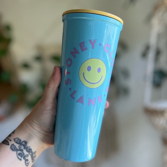 Set of 2 Stoney Clover Lane x Target Tumblers Blue Smiley & Pink Heart Cups 23oz - Picture 8 of 8